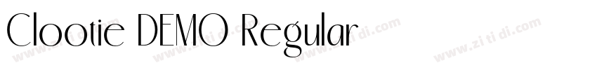 Clootie DEMO Regular字体转换 Clootie DEMO Regular字体转换